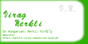 virag merkli business card